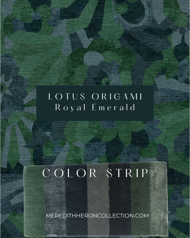 Lotus Origami Rug - Color Strip