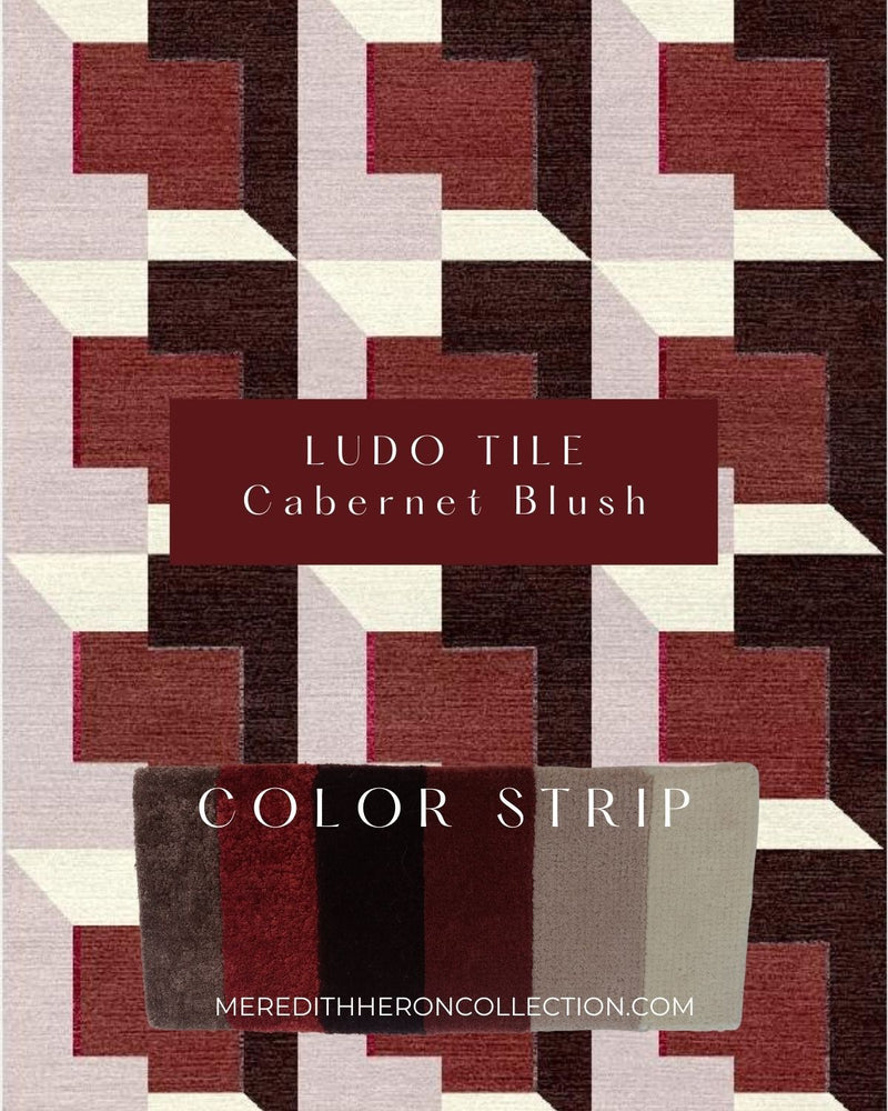 Ludo Tile Rug - Color Strip